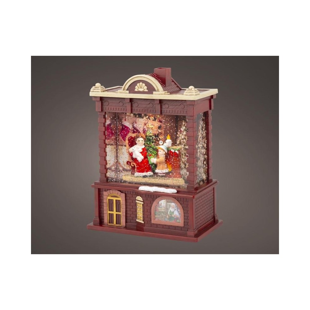 CASETTA BABBO NATALE CON LED R